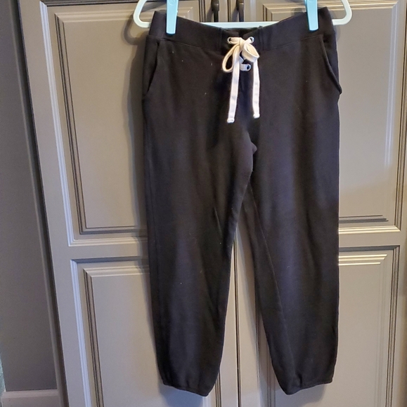 Monrow Lace Up Front Lounge/Gogger Pants/ Small ⚜️🖤⚜️ - Picture 1 of 7